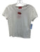 Diesel Size Medium White Cotton Cap Sleeve Logo Cut Out Top White / Medium