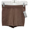 Else Size Small Mauve Brown Cashmere Elastic Waist Ribbed Knit Mini Shorts Mauve Brown / Small