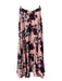 Jodi Kristopher Size 0 Pink, Purple & Black Polyester Lined Floral Maxi Skirt Pink, Purple & Black / 0