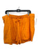 J Crew Size XL Orange Linen Blend Elastic Drawstring Pockets Shorts Orange / XL