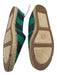 J Crew Shoe Size 9.5 Green & Blue Canvas Striped Round Toe Slip On Espadrille Green & Blue / 9.5