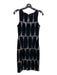 Tracey Reese Size 8 Black Poly Blend Sequin Shift Dress Geometric Dress Black / 8