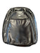 Perlina Black Leather Backpack Silver Hardware Inside & Out Pockets Feet Bag Black / M