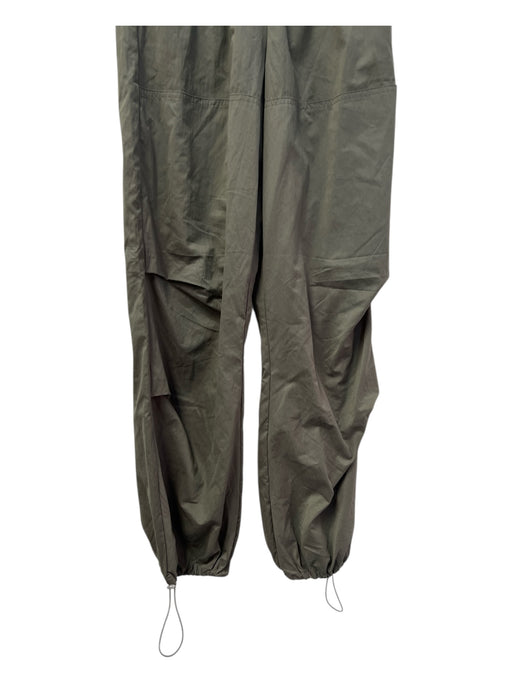 Zara Size XS Green Polyester & Polyamide Elastic Waist Toggle Jogger Pants Green / XS