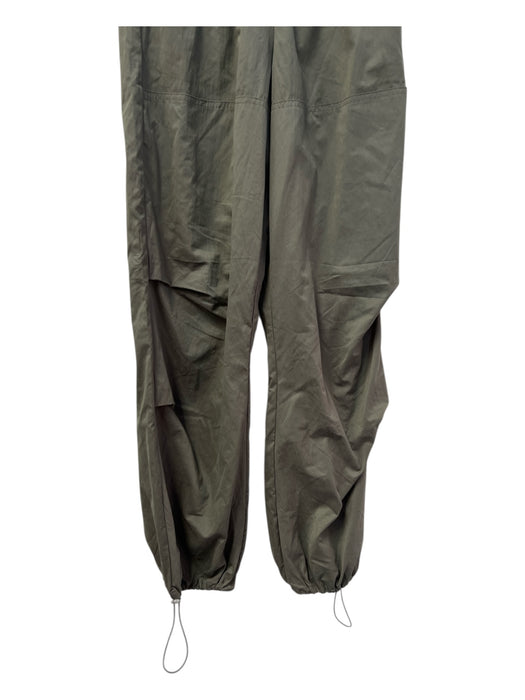 Zara Size XS Green Polyester & Polyamide Elastic Waist Toggle Jogger Pants Green / XS