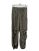 Zara Size XS Green Polyester & Polyamide Elastic Waist Toggle Jogger Pants Green / XS