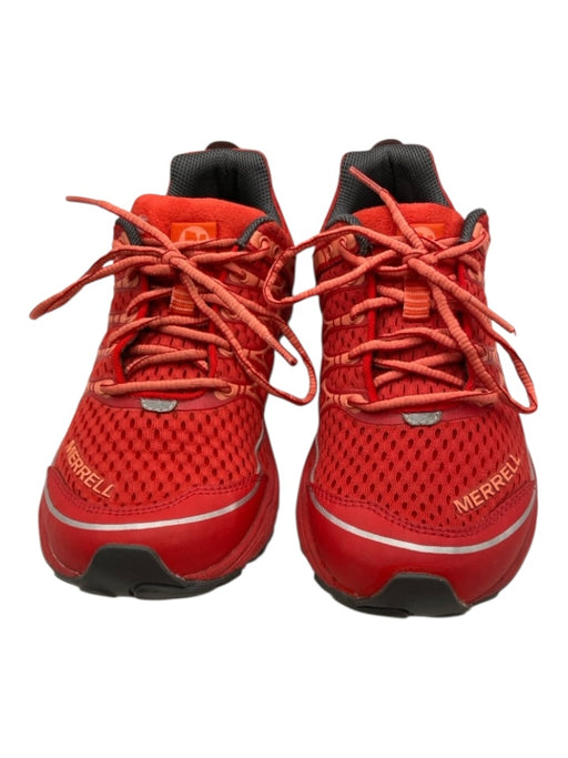 Merrell Shoe Size 8 Red Synthetic Mesh lace up Low Top Running Sneakers Red / 8