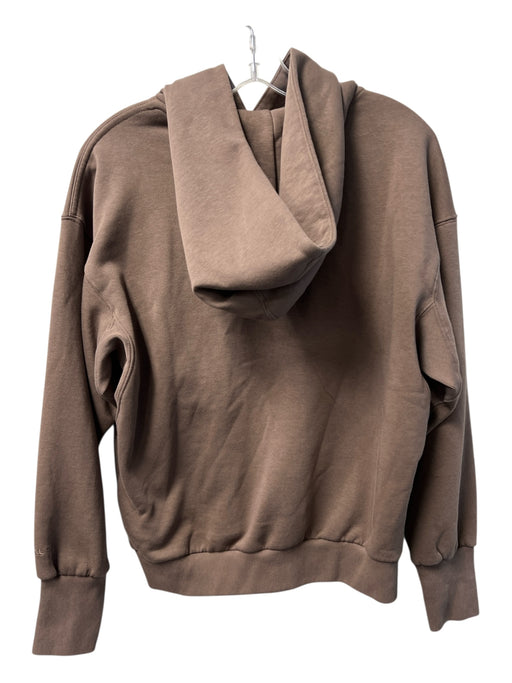 Adidas Size XS Brown Cotton Long Sleeve Hood Kangaroo Pocket Pullover Sweater Brown / XS