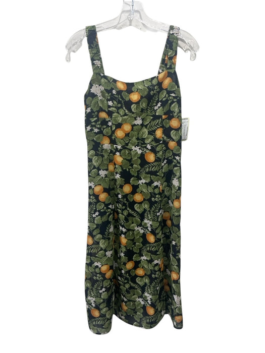 Sunday Up Size L Black, Green & Multi Print Polyester Botanical Sleeveless Dress Black, Green & Multi Print / L