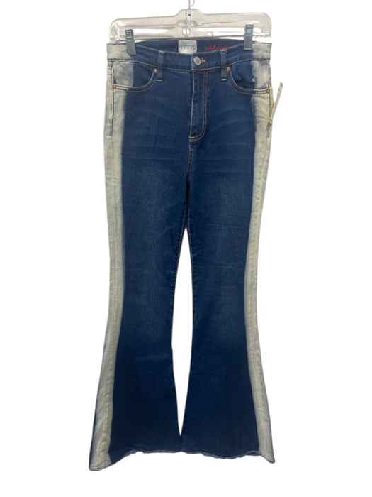 Alice + Olivia Jeans Size 27 Medium dark wash Cotton Blend Denim Flare Jeans Medium dark wash / 27