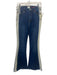 Alice + Olivia Jeans Size 27 Medium dark wash Cotton Blend Denim Flare Jeans Medium dark wash / 27