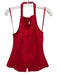 Maeve Size M Red Polyamide & Viscose Blend Sleeveless Rib Knit Cut Out Top Red / M