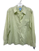Sigrid Olsen Size M Light Green Cotton Long Sleeve Button Down Collar Top Light Green / M
