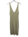 Free People Beach Size S Yellow Beige Cotton & Viscose Blend Rib Knit Dress Yellow Beige / S