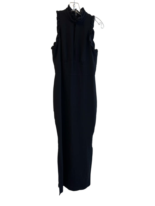 Shoshanna Midnight Size 2 Black No Fabric Tag Halter Neck Sleeveless Maxi Dress Black / 2