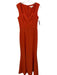 Dress the Population Size M Orange Polyester Blend Sleeveless Slit Gown Orange / M
