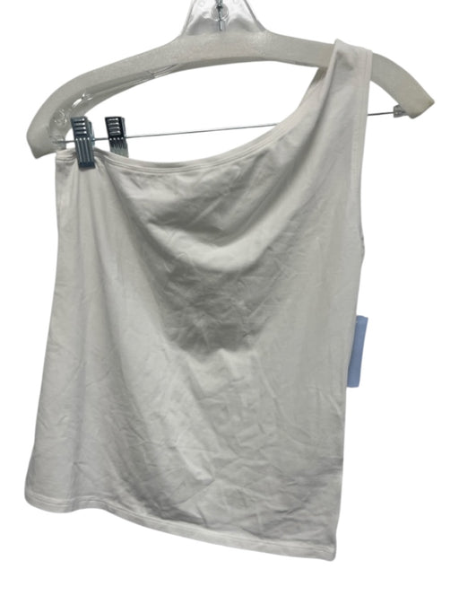Everlane Size M White Supima Cotton one shoulder sleeve Top White / M