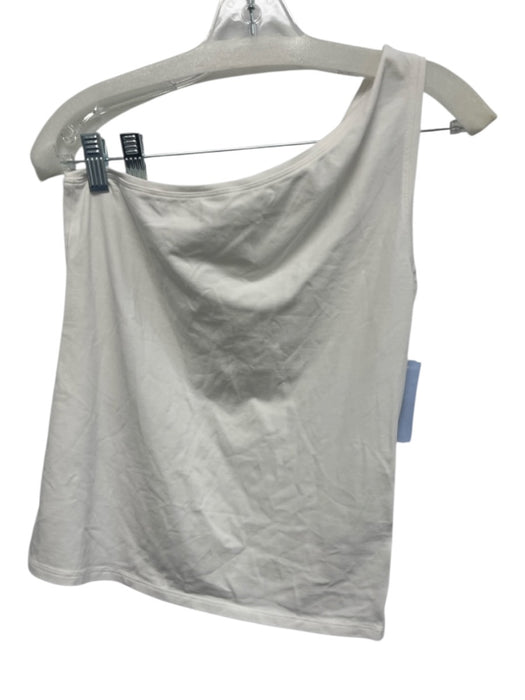 Everlane Size M White Supima Cotton one shoulder sleeve Top White / M