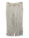Saks Fifth Ave Size M White Linen cinch waist Wide Leg Pants White / M