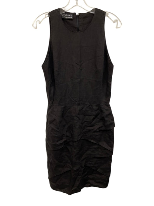 Kay Unger Size Est S Black Sleeveless Ruffle Dress Black / Est S
