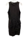 Kay Unger Size Est S Black Sleeveless Ruffle Dress Black / Est S