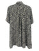 THML Size S Cream White & Black Rayon Blend Short Sleeve Abstract Print Dress Cream White & Black / S