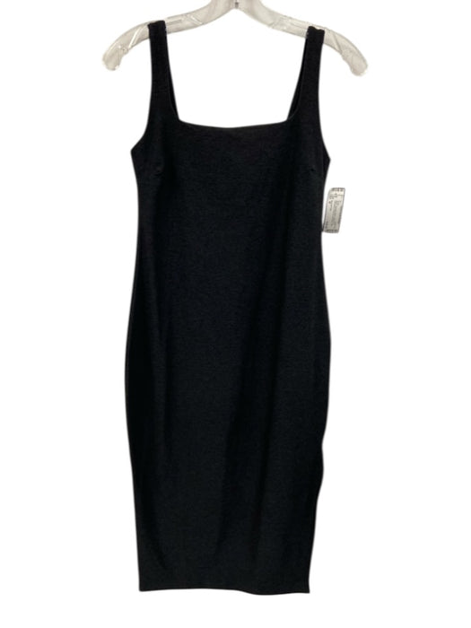 Beyond Yoga Size M Black Polyester Blend Heathered Sleeveless Shelf Bra Dress Black / M