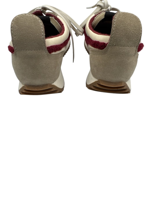 Rag & Bone Shoe Size 41 Cream, Beige & Red Leather & Textile Upper Sneakers Cream, Beige & Red / 41