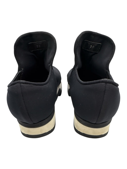 iRi Shoe Size 39 Black & White textile upper Neoprene Wavy Detail Sneakers Black & White / 39