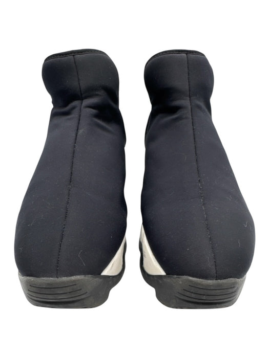 iRi Shoe Size 39 Black & White textile upper Neoprene Wavy Detail Sneakers Black & White / 39