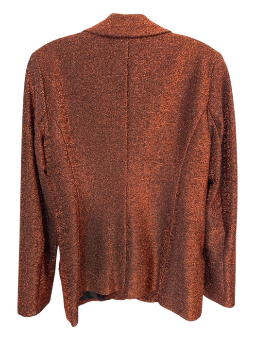 Scotch & Soda Size S Orange & Black Polyester Sparkle One Button Blazer Jacket Orange & Black / S