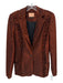 Scotch & Soda Size S Orange & Black Polyester Sparkle One Button Blazer Jacket Orange & Black / S