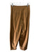 MaxMara Size 4 Brown Cotton Pleat Detail Zip Fly Pockets Barrel Pants Brown / 4