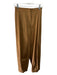 MaxMara Size 4 Brown Cotton Pleat Detail Zip Fly Pockets Barrel Pants Brown / 4