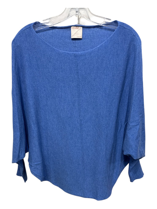 Kerisma Size S/M Blue Cashmere Blend Rolled Edges Dolman sleeve Sweater Blue / S/M