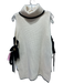 Intermix Size P Cream & Black Wool & Cashmere Ribbed Knit Sleeveless Sweater Cream & Black / P
