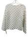 See By Chloe Size S White Cotton Knit Long Sleeve Scale Pattern Sweater White / S
