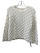 See By Chloe Size S White Cotton Knit Long Sleeve Scale Pattern Sweater White / S