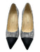 Chanel Shoe Size 35 Black & White textile upper Tweed Toe Cap Heel Detail Pumps Black & White / 35