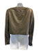 Akris Size 12 Dark Taupe Gray Lamb leather Hook & Eye Front Shoulder Pads Jacket Dark Taupe Gray / 12