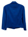 Akris Punto Size 12 Blue Wool Button Front Patch Pockets Lapel Boxy Jacket Blue / 12