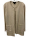 St. John Size 10 Cream White No Fabric Tag Knit Hook & Eye Front Cardigan Jacket Cream White / 10