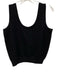 St. John Basics Size S Black No Fabric Tag Sleeveless Ribbed Knit U Neck Top Black / S