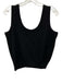 St. John Basics Size S Black No Fabric Tag Sleeveless Ribbed Knit U Neck Top Black / S