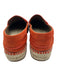 Hermes Shoe Size 37 Orange & Beige Suede round toe Loafer Whipstitch Espadrille Orange & Beige / 37