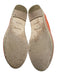 Hermes Shoe Size 37 Orange & Beige Suede round toe Loafer Whipstitch Espadrille Orange & Beige / 37