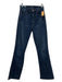 Mother Size 26 Dark Wash Cotton Denim Mid Rise zip fly Frayed Hem Jeans Dark Wash / 26