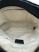 Gucci Black Leather Zip Top Logo Embossed Tassel Detail Crossbody Bag Black