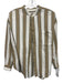 Closed Size S Beige, White & blue Cotton Blend Striped Long Sleeve Button Up Top Beige, White & blue / S