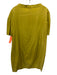 COS Size 4 Mustard Yellow Cupro Blend Short Sleeve Wide Neck T Shirt Dress Mustard Yellow / 4